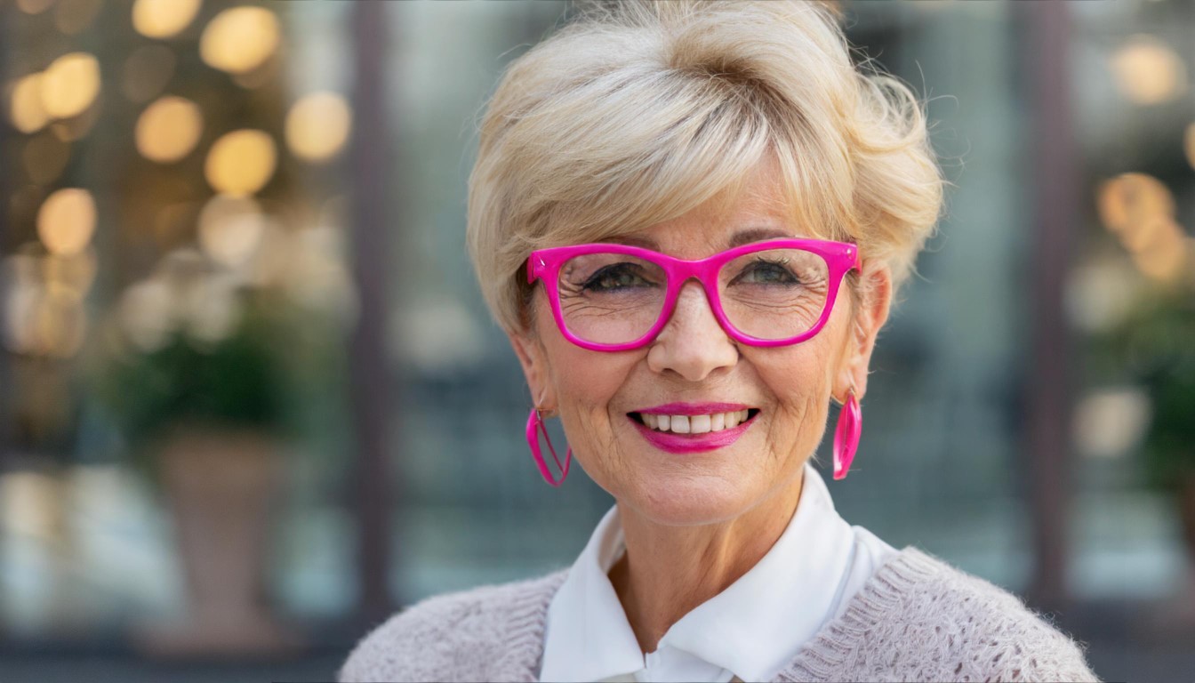 Les meilleurs coupes pour femmes de 65 ans avec lunettes