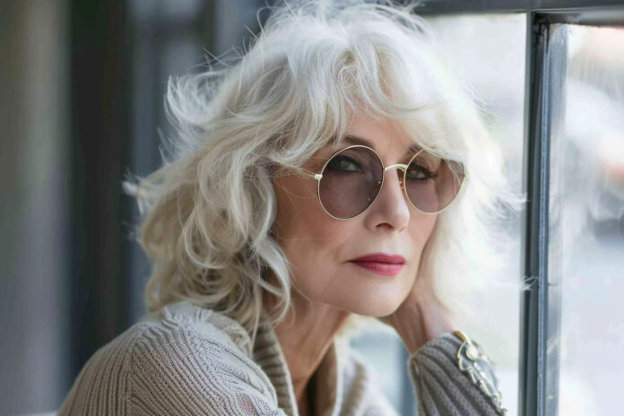 Les plus belles coiffures pour femme de 70 ans avec lunettes 🌹