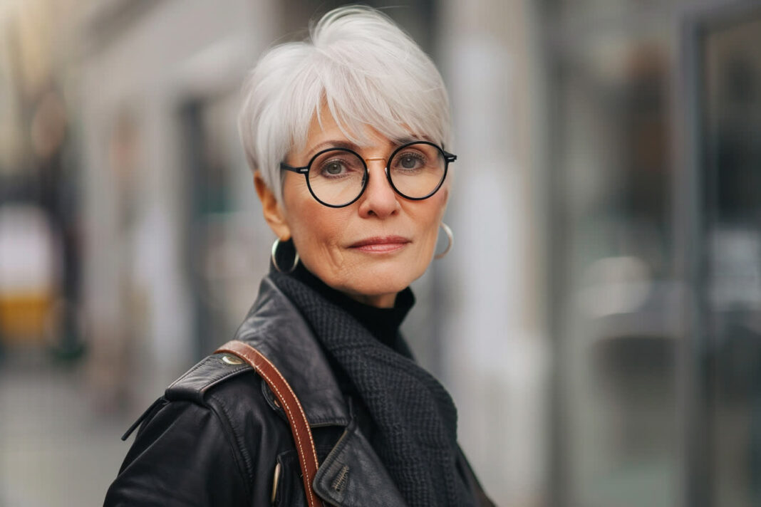 Les plus belles coiffures pour femme de 70 ans avec lunettes 🌹
