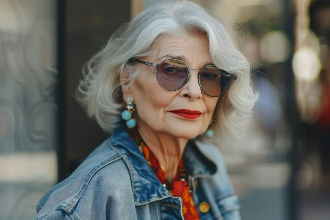 Les plus belles coiffures pour femme de 70 ans avec lunettes 🌹