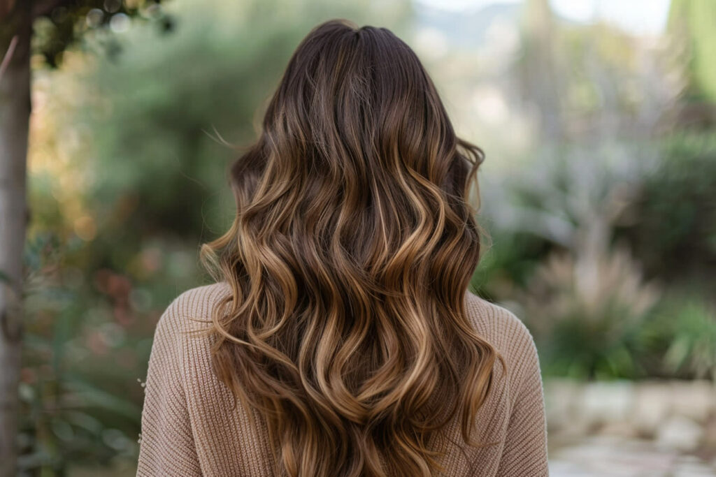 balayage chocolat noisette