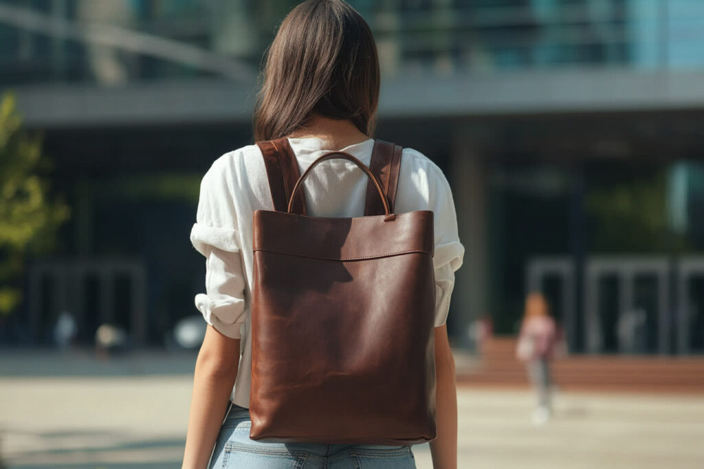 sac de cours étudiante