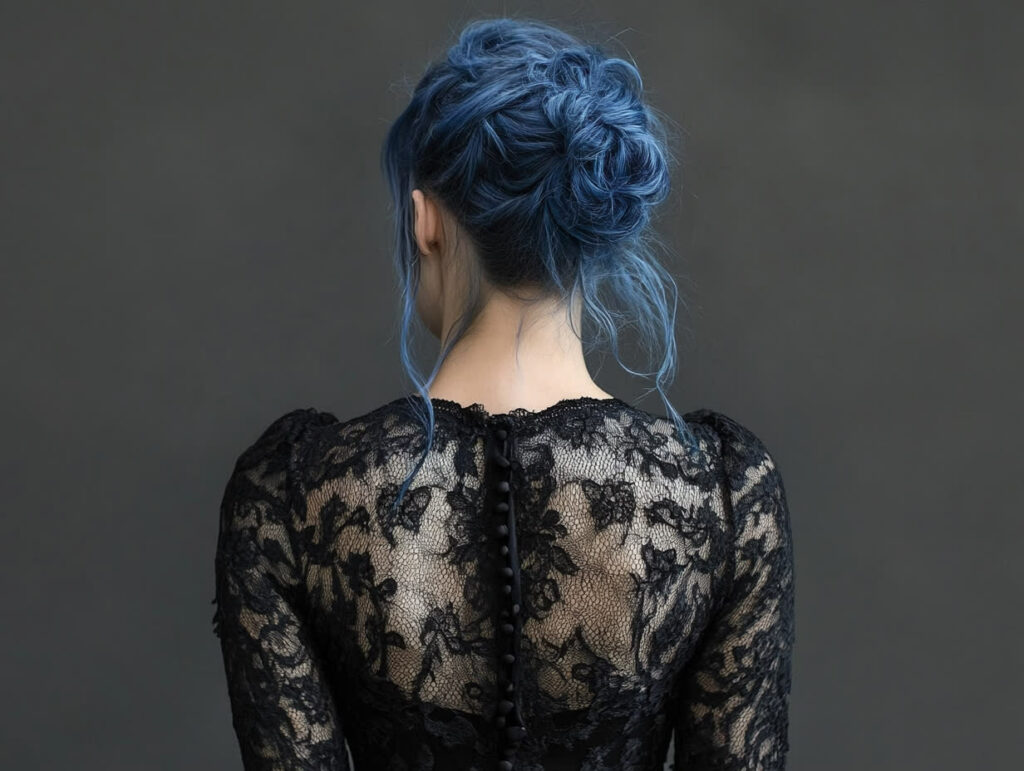 cheveux bleu