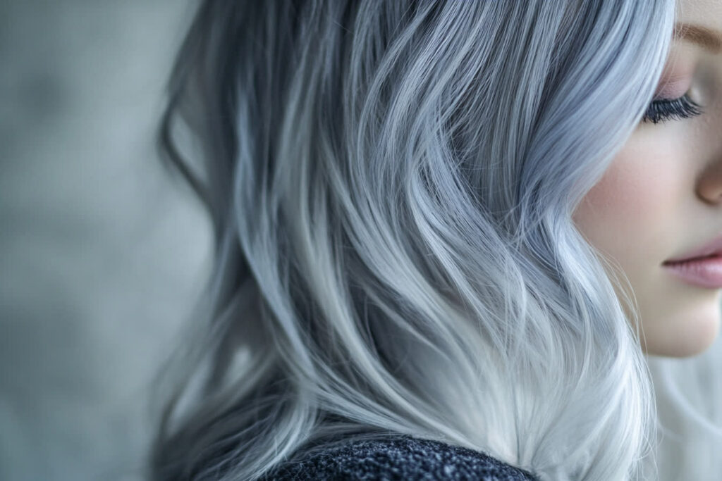 balayage gris