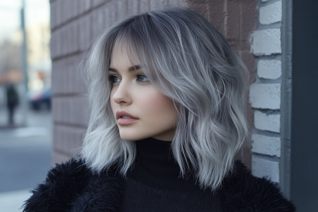 balayage gris