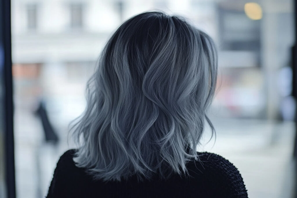 balayage gris