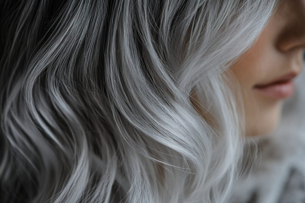 balayage gris