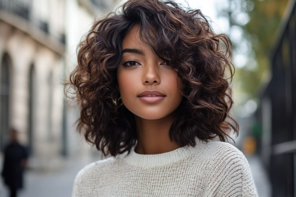 coupe courte cheveux épais et bouclés