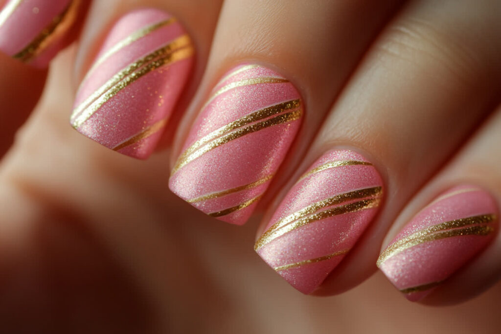 nail art rose