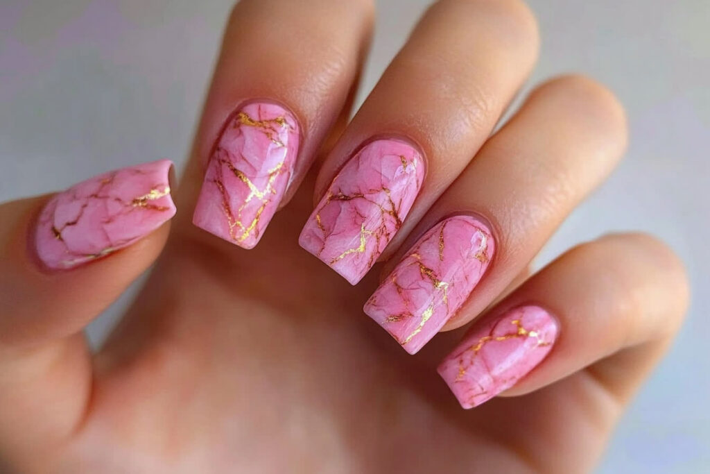 nail art rose