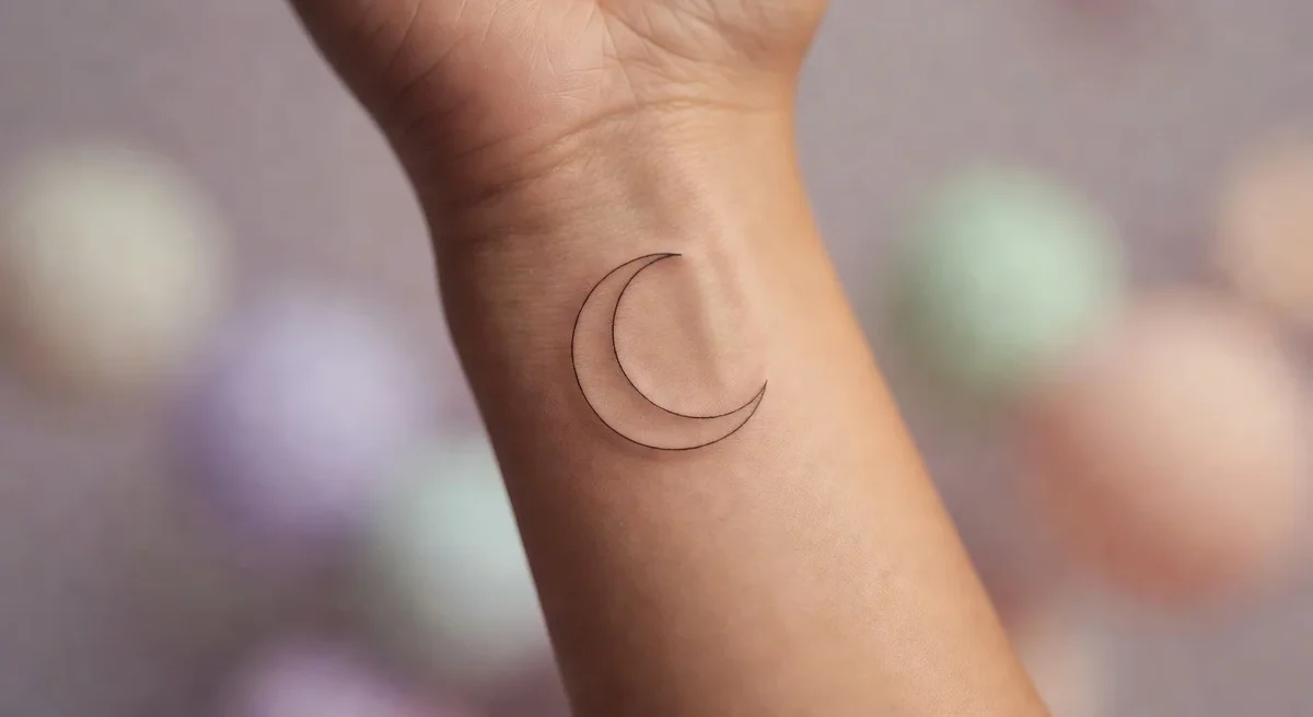 tatouage forme lune
